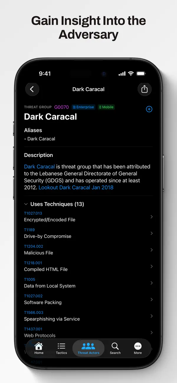 #3. ThreatMatrix (iOS) 게시자: Michael Butt