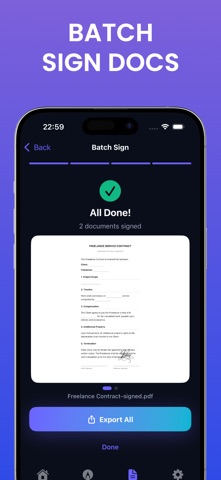 Signature Creator: eSign AI iPhone screenshot