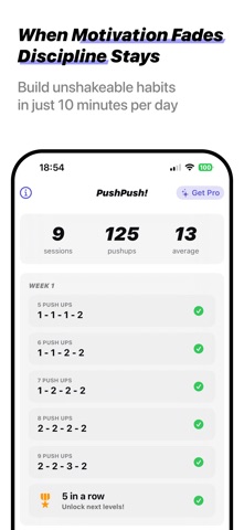 PushPush - 0 to 100 Push-Ups Screenshot 2 of 5