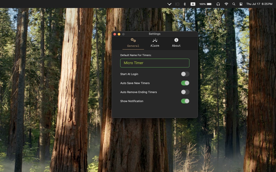 #7. Micro Timer (macOS) بواسطة: Ahad Birang