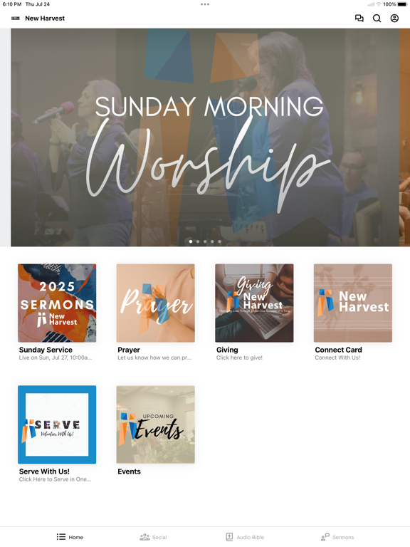 New Harvest iPad screenshot 1 - Education app