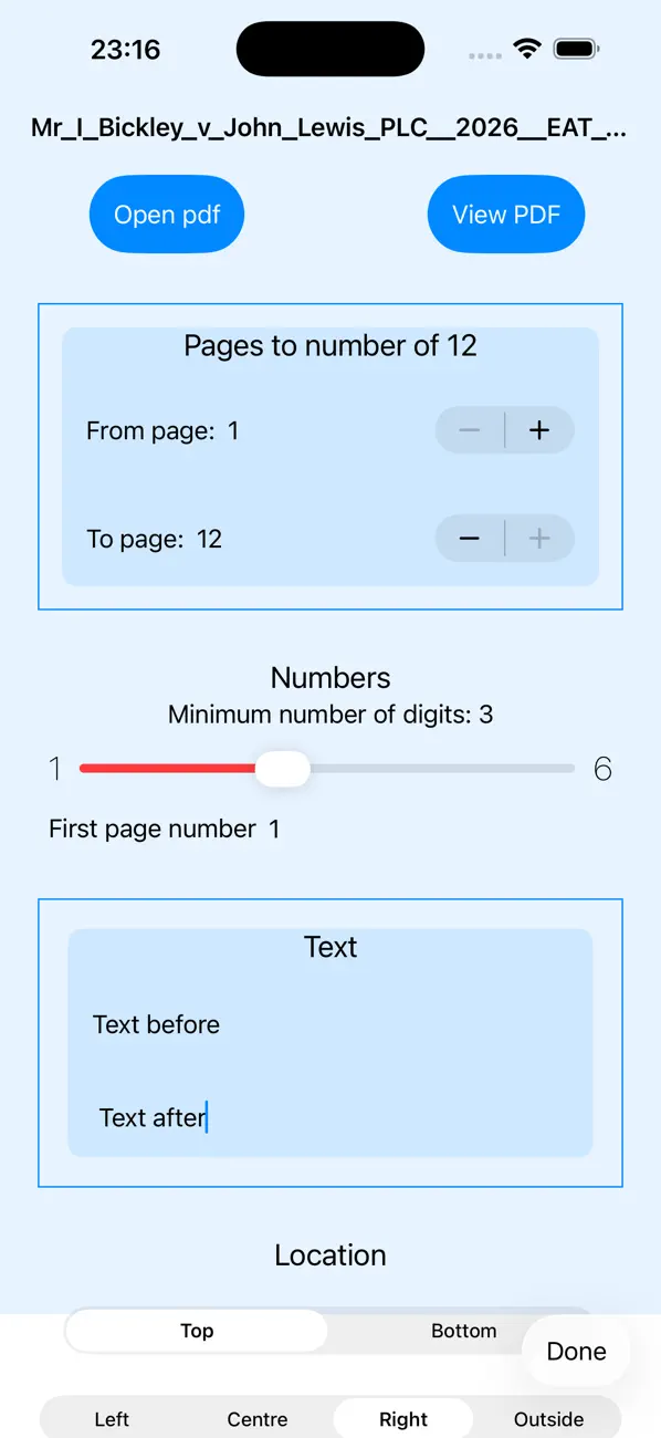 Screenshot #2 pour pdf Paginate Pro