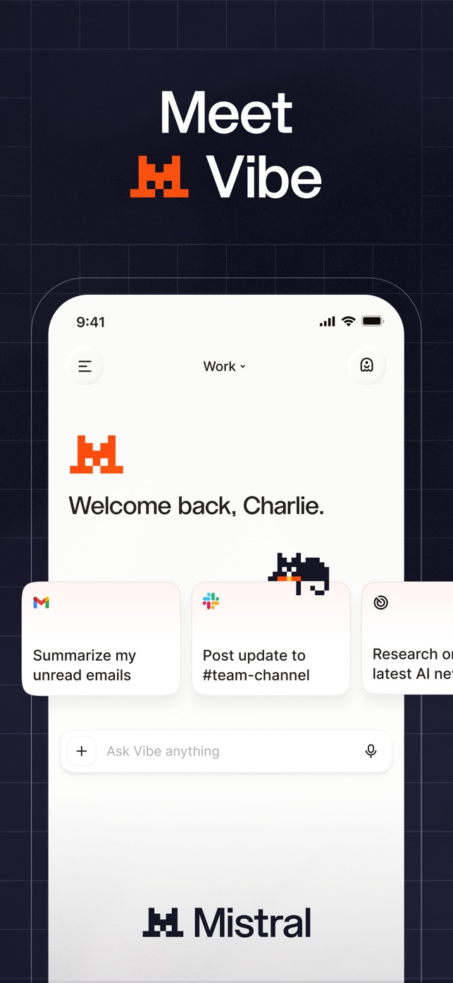 Mistral AI app screenshot