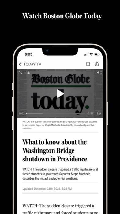 The Boston Globe Screenshot