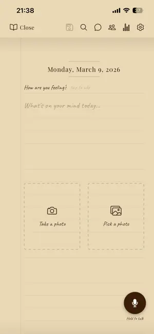 Dear me journal screenshot 2