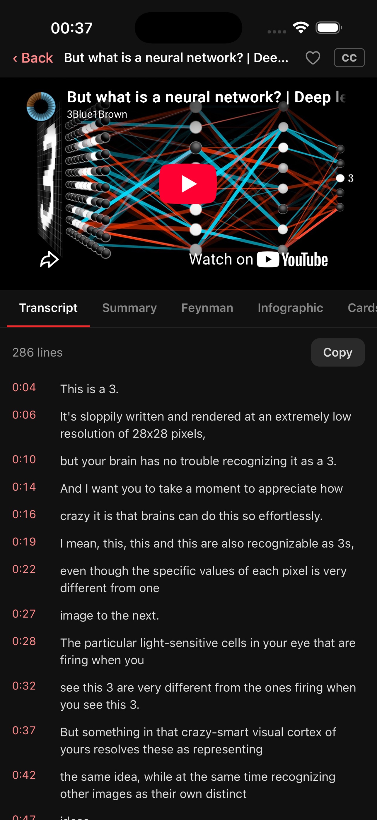 Screenshot 2 of RecapTube: Video Summaries