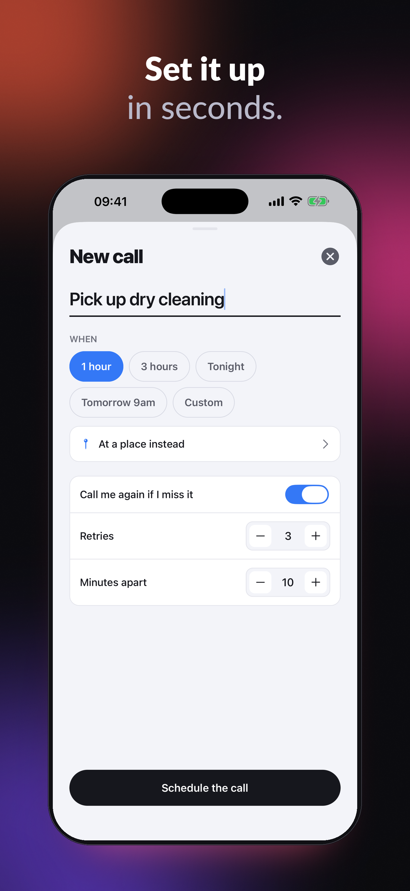 FocusCall: ADHD Reminder Calls screenshot 2