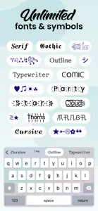 Fonts: Aesthetic Font Keyboard screenshot #4 for iPhone