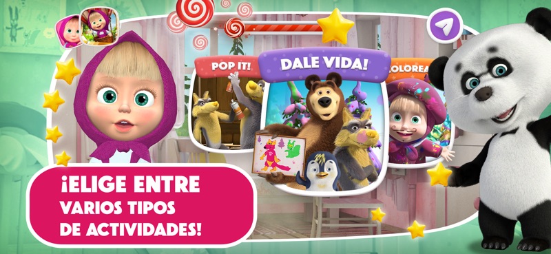 Masha y el Oso: Juegos de Arte screenshot 3