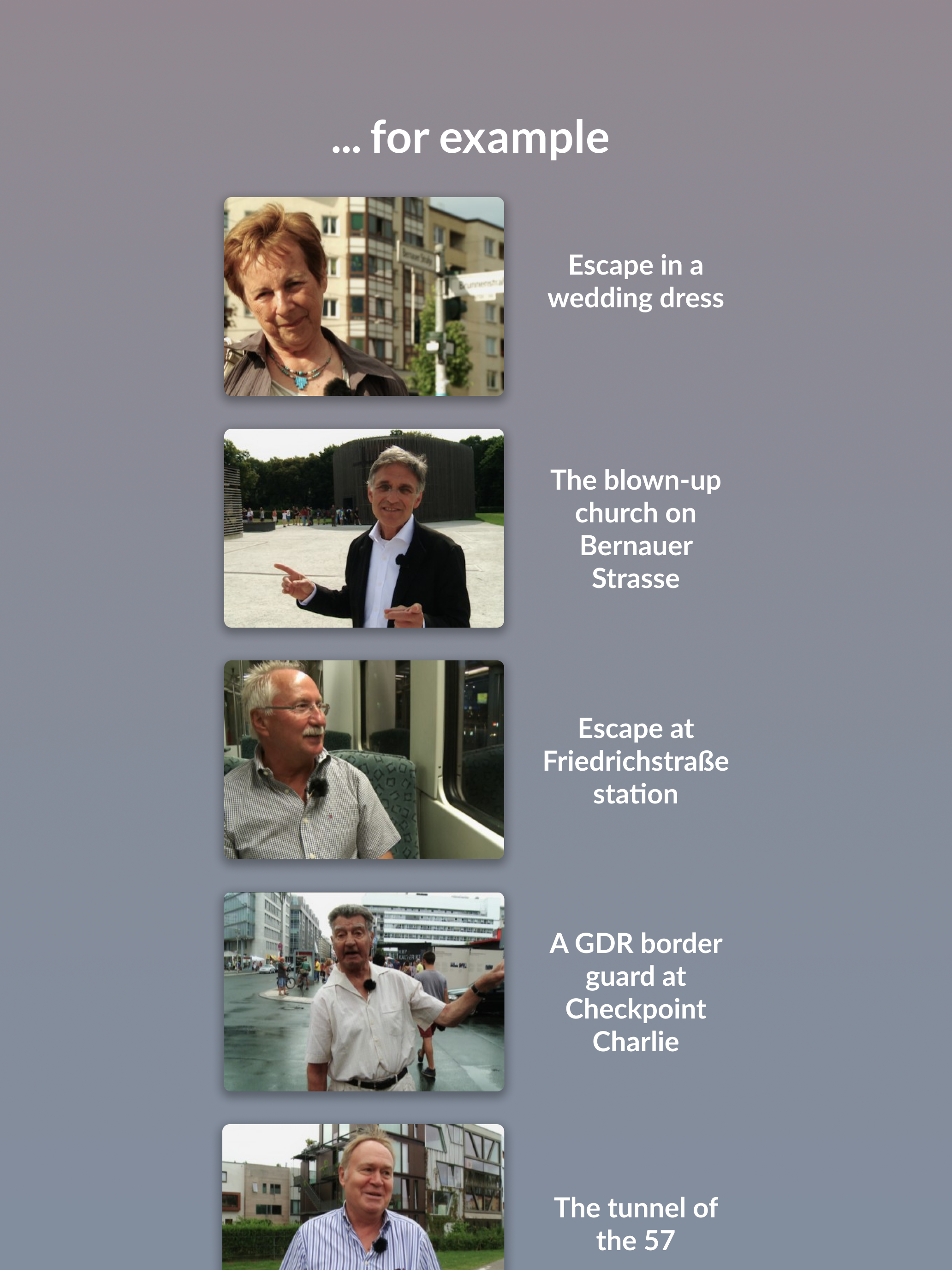 Mauerschau – Berlin wall app