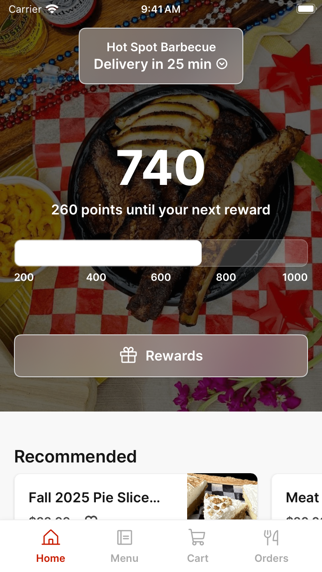 Hot Spot Barbecue iPhone screenshot 1 - Food & Drink app