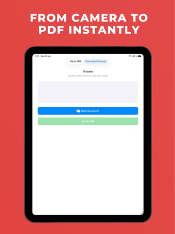 Convert To PDF: Scanner to PDF iPad screenshot