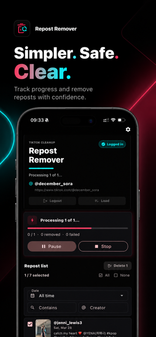 RepostsRemover Screenshot 3 of 3