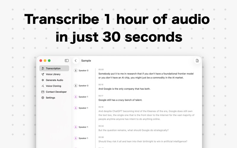 OpenFox - Speech to Text & TTS iPhone screenshot