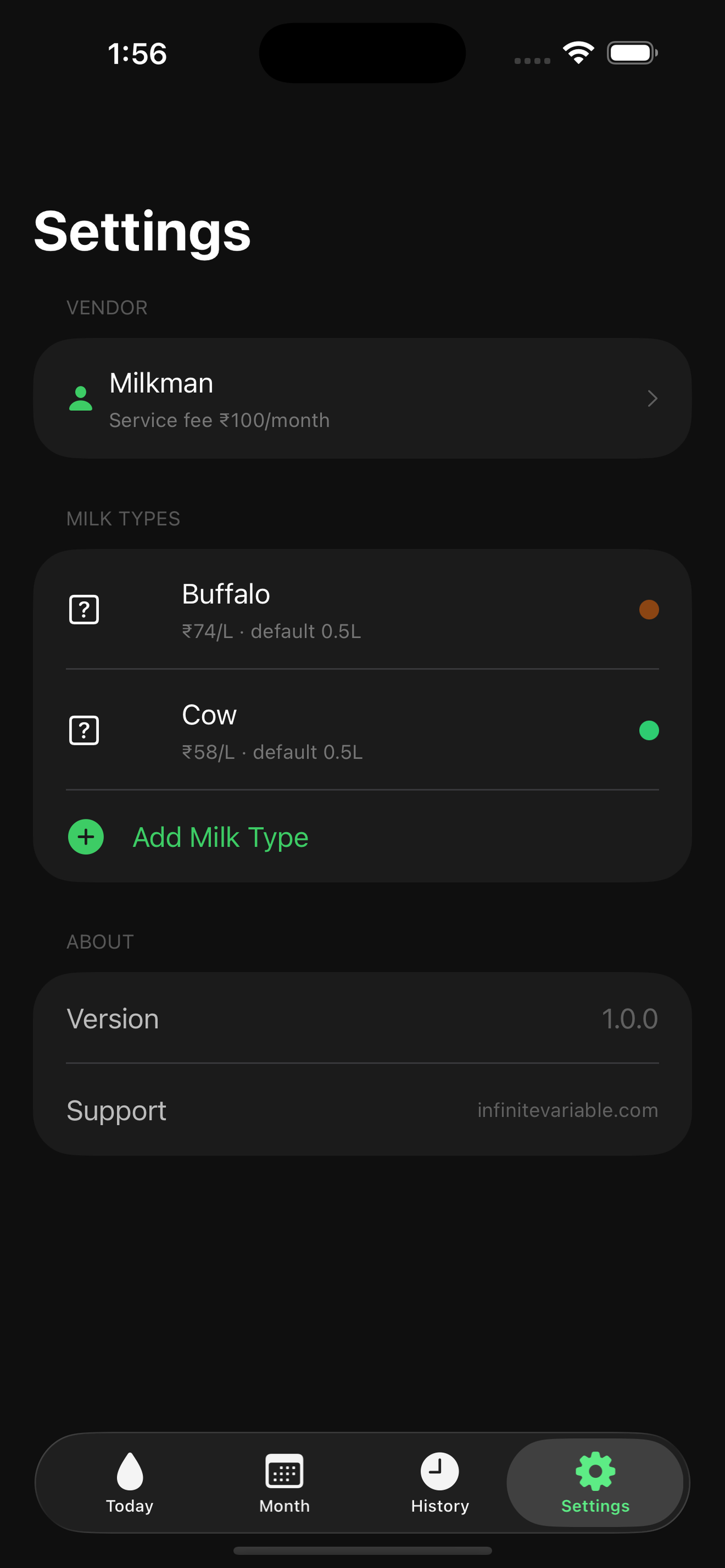 Milkman: Daily Delivery Log screenshot 4
