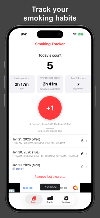Smokio: Smoking Tracker Screenshot 1 of 4