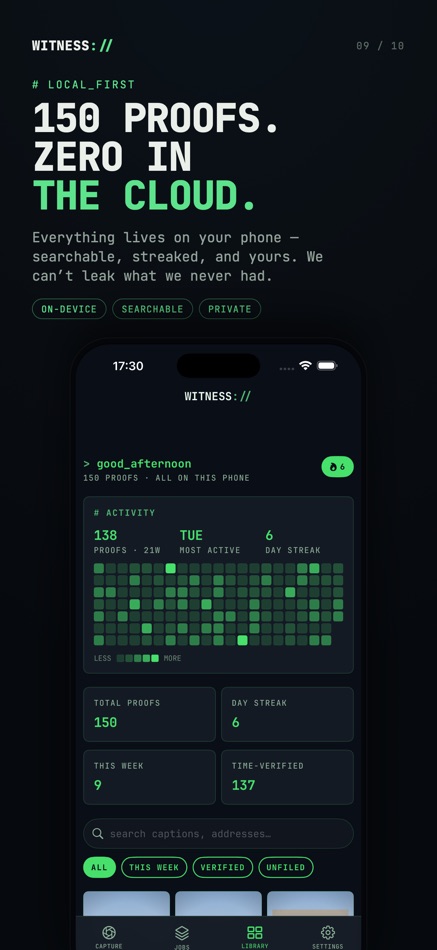 #7. GPS Timestamp Camera : WITNESS (iOS) بواسطة: Aneesh Pradeep