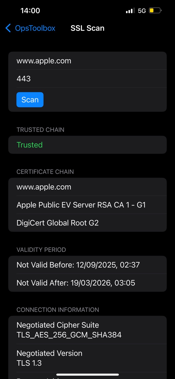 iPhone screenshot