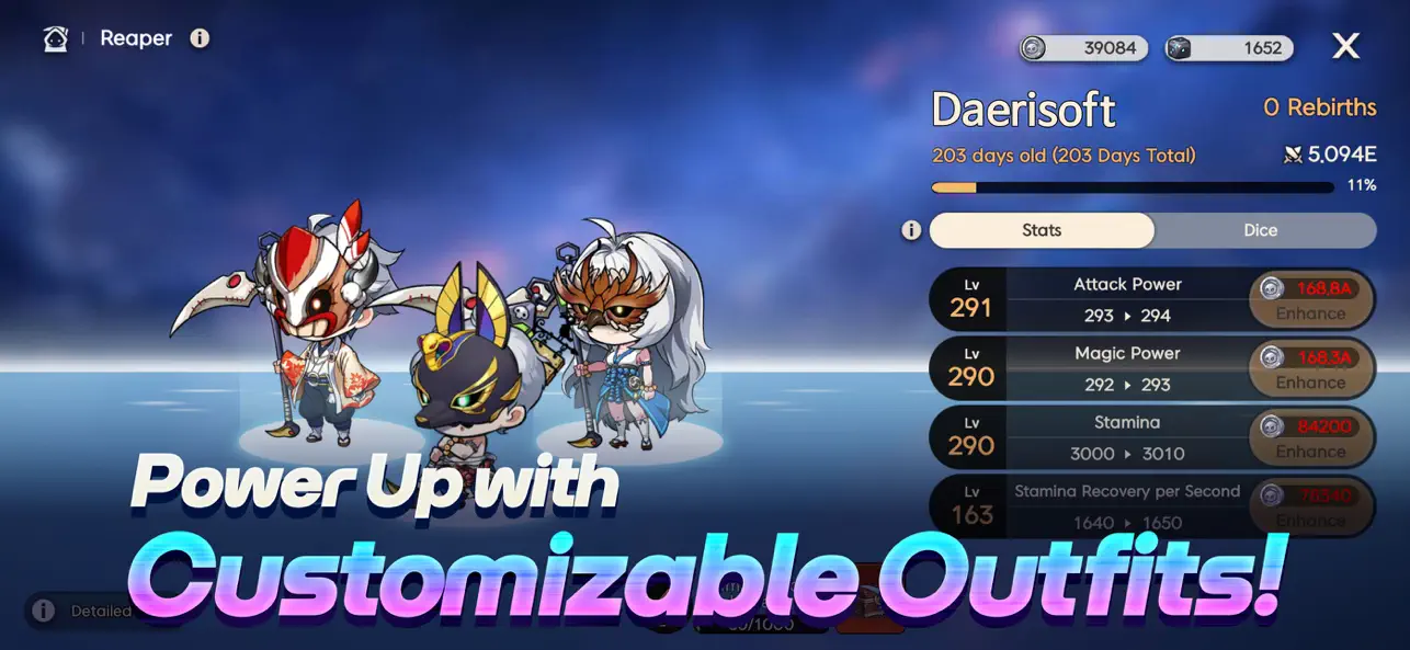 Tiny Reaper: Reborn Hack screenshot 2 - game app interface