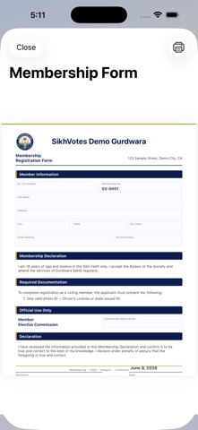 SikhVotes Membership Screenshot 3 of 4