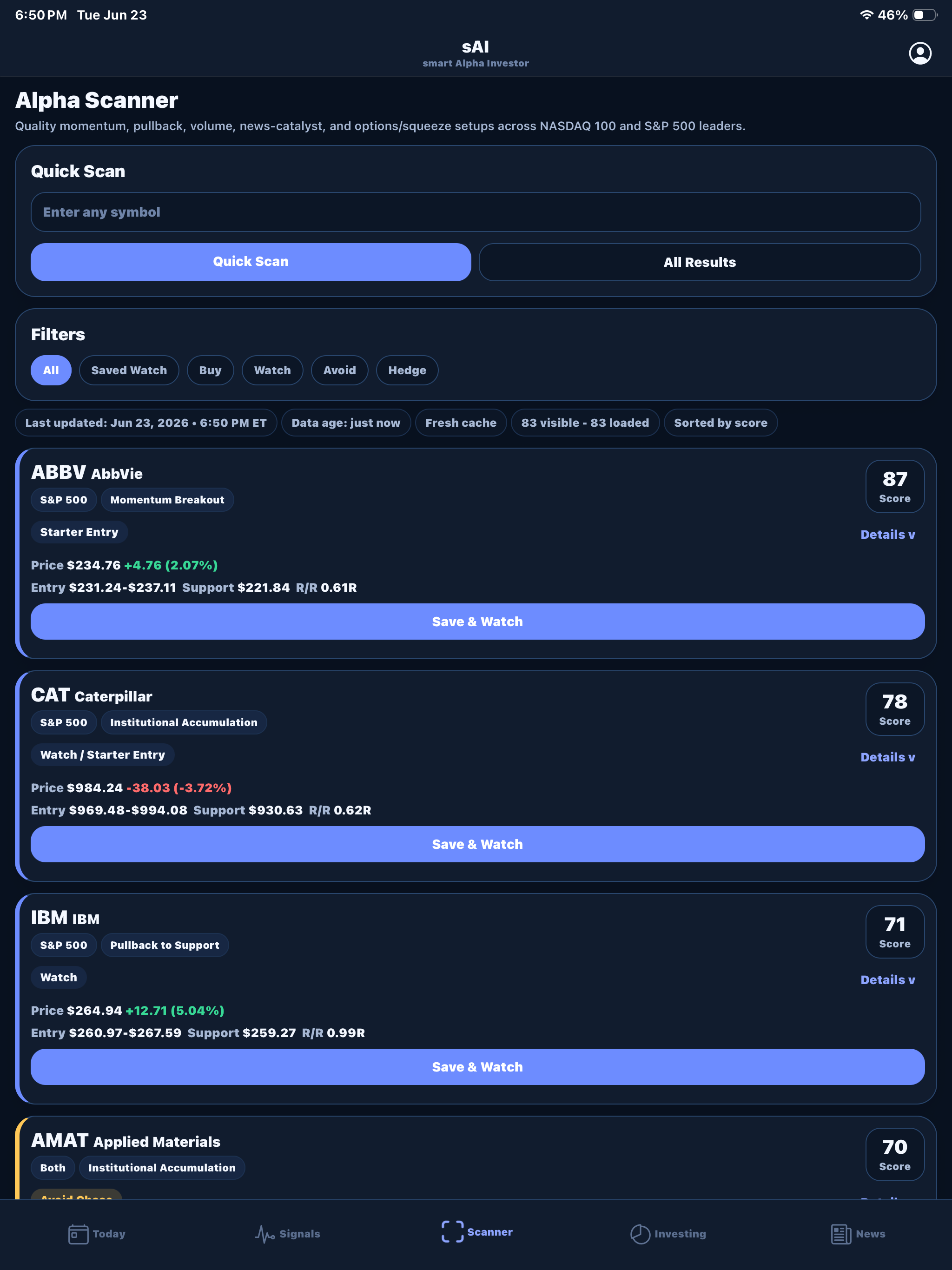 smart Alpha Investor screenshot 13