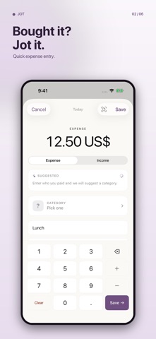 Jot: Budget & Expense Tracker Screenshot 2 of 6