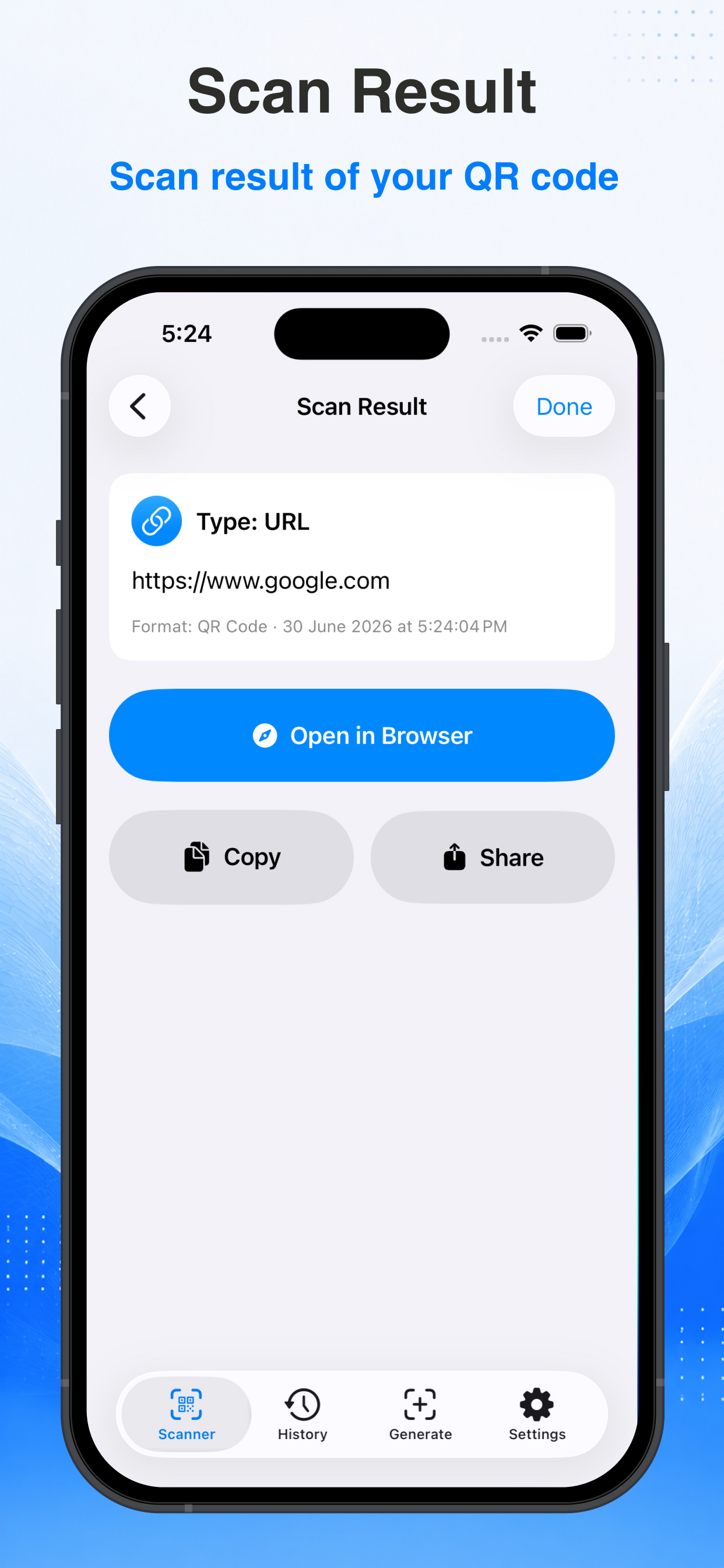 QR Code + Bar Code : Scanner screenshot 3