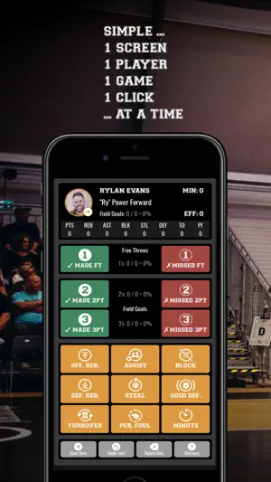 Basketball Simple Stat Tracker screenshot 2