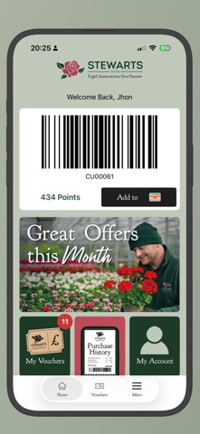 Stewarts Garden Centres app screenshot