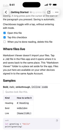 Markdown Viewer & Editor Screenshot 2 of 7