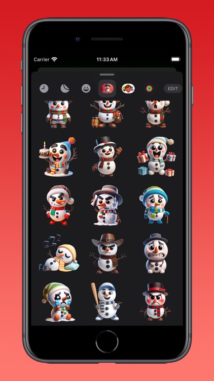 Winter Snowman Emojis