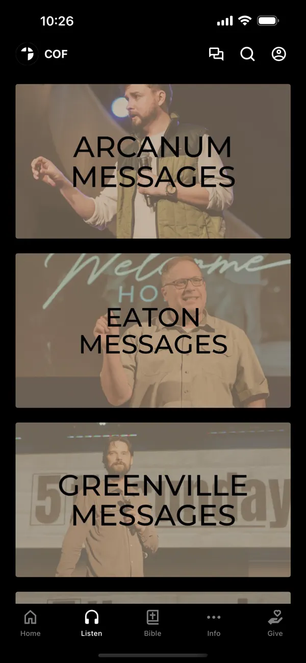 Screenshot #2 pour Community of Faith Churches