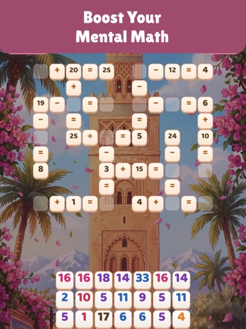 Number Crossword: Math Puzzle iPad screenshot