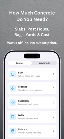 Concrete Calculator & Estimate screenshot
