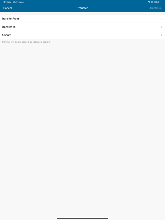 Winnsboro State Bank Mobile iPad screenshot 5 - Finance app