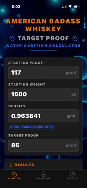 Badass Proof Calc screenshot 2