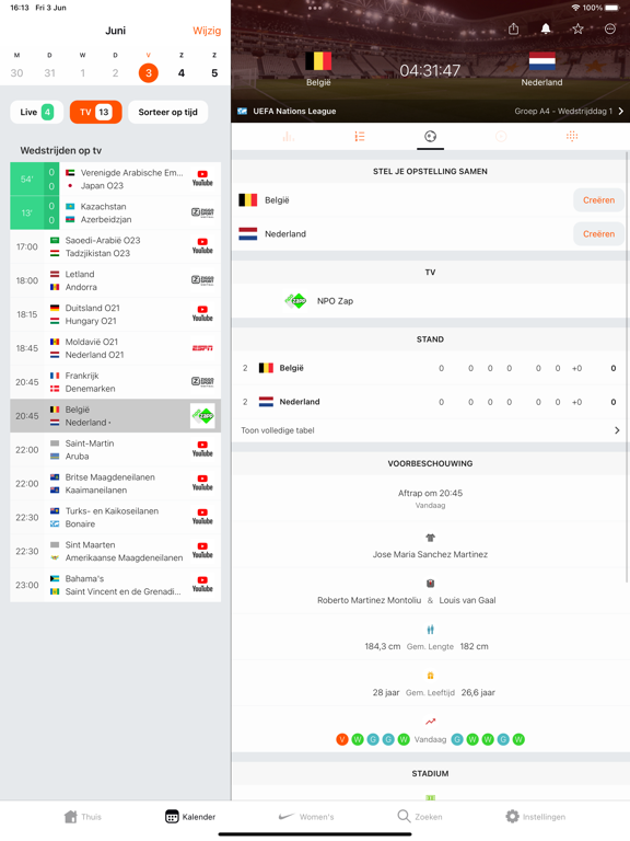 Forza Football: Live uitslagen iPad app afbeelding 7