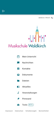 Musizierlernhaus-App iPhone screenshot