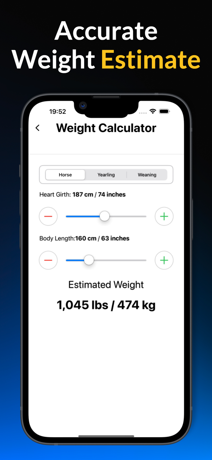 Equine Weight - Calculator