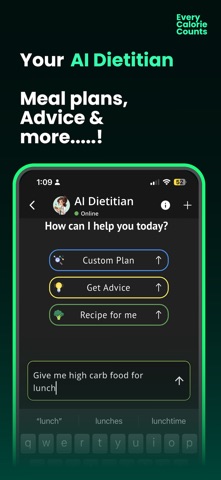 LeanUp AI Calorie Tracker iPhone screenshot