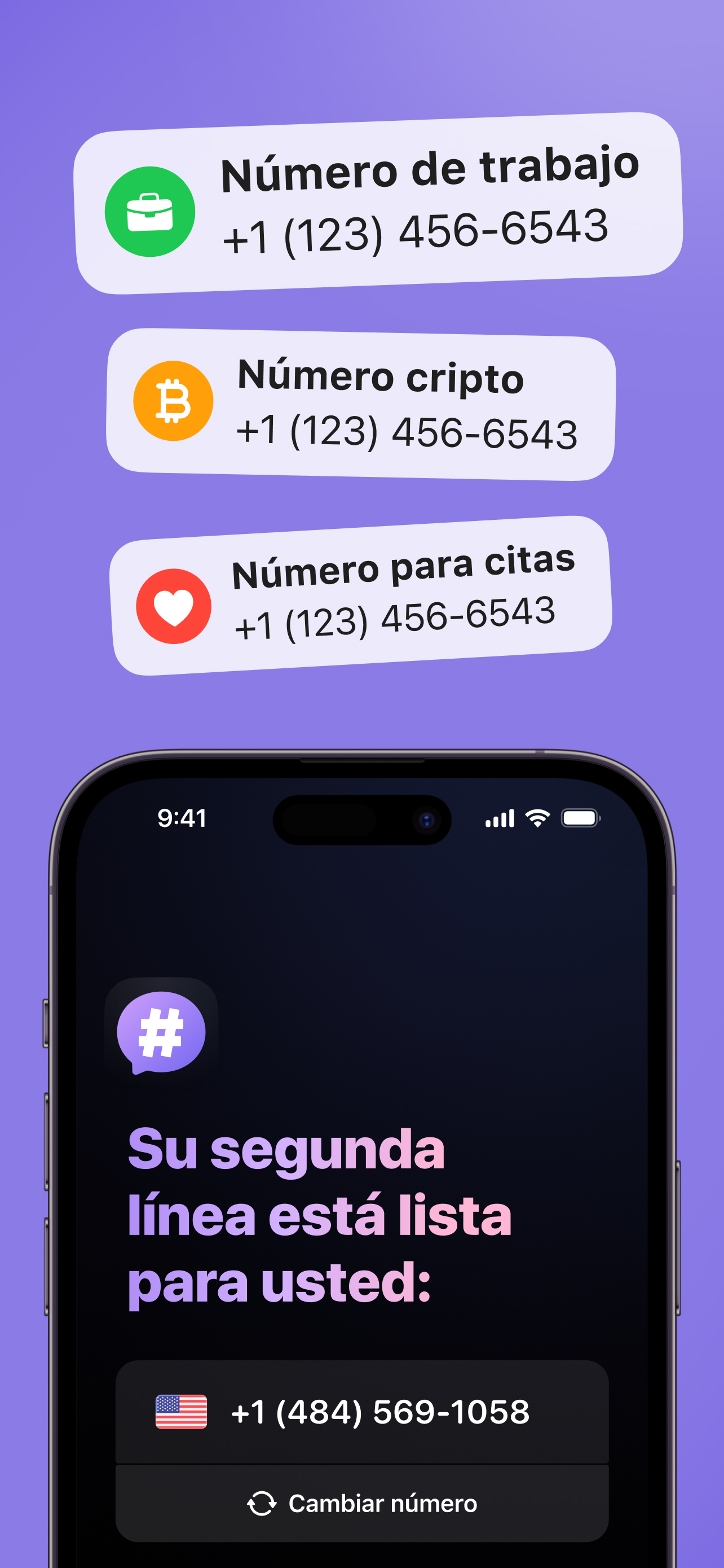 Segundo Numero e SIM: Llamadas