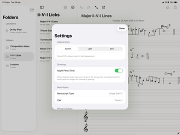Passing Notes iPad screenshot