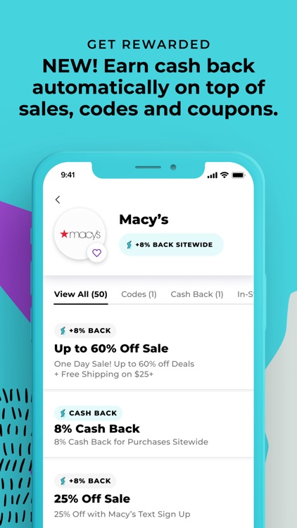 RetailMeNot: Cash Back & Codes