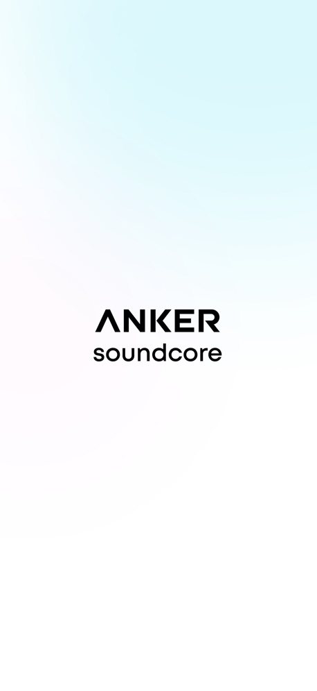 Anker soundcore App Store screenshot 1, no headline. Black, white or grey.