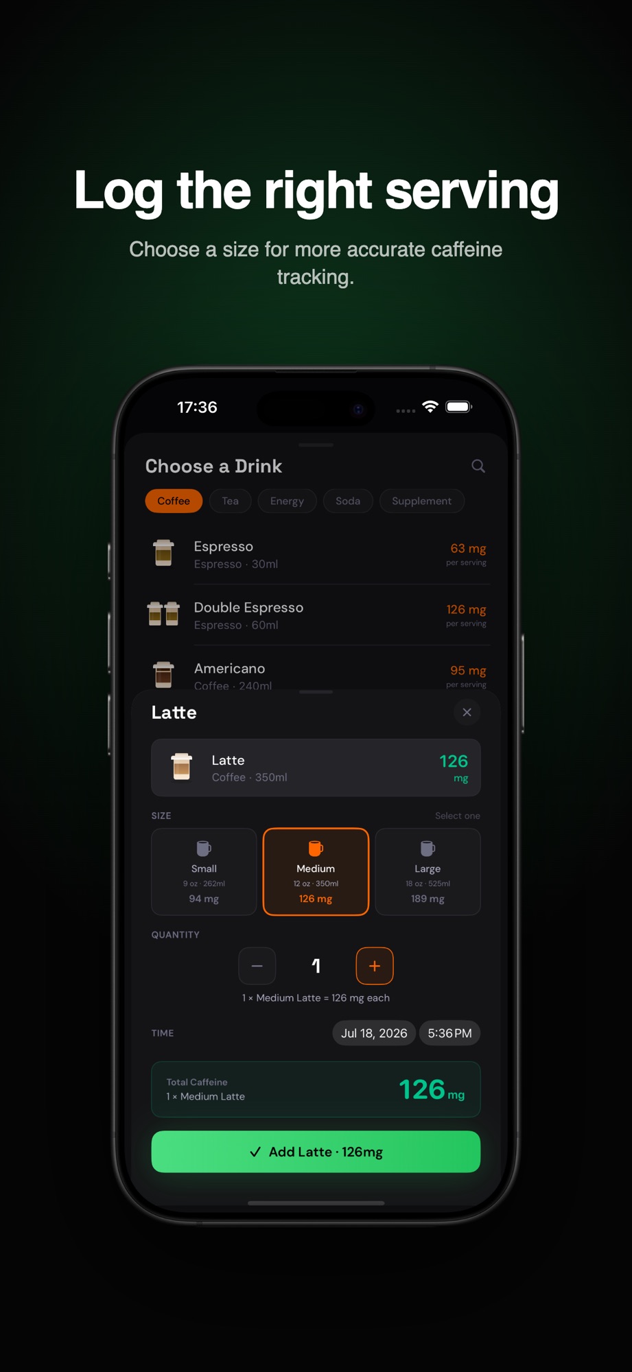 Caffy: Caffeine Tracker screenshot 7