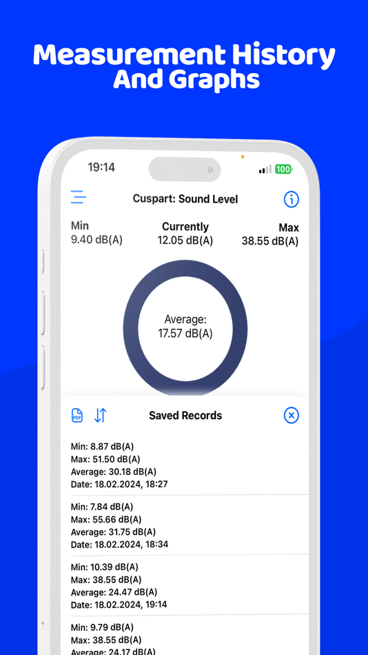 #3. Cuspart: Precision dB Meter (iOS) بواسطة: Mustafa Tolga DALBUDAK