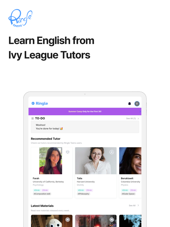 Ringle Teens - 1:1 Tutoring