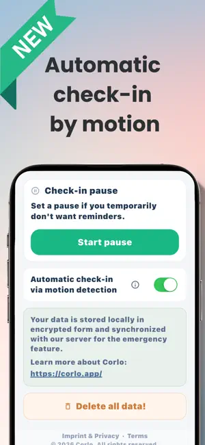 Corlo: Life Sign Check-In screenshot 2