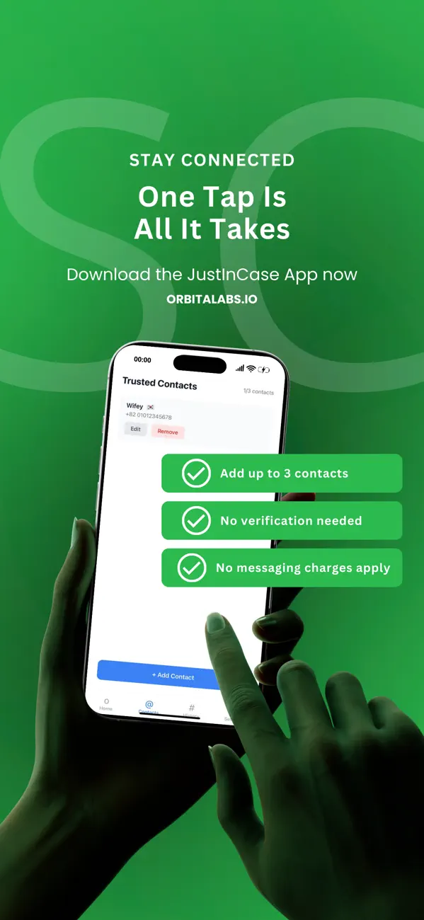Screenshot #3 pour JustInCase App