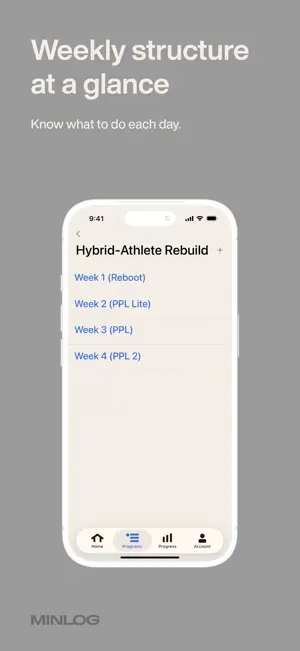 Minlog: Workout Tracker screenshot 4